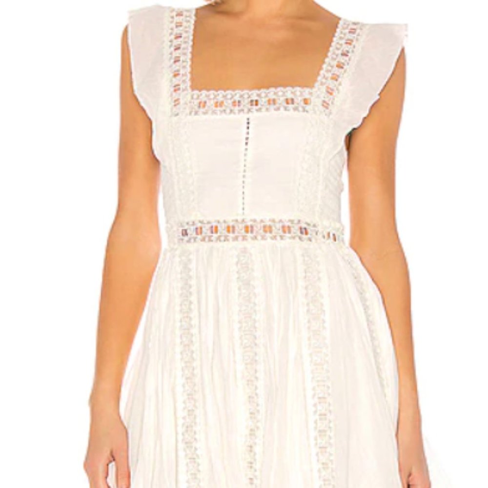 Free People White Verona Dress - Size Small
